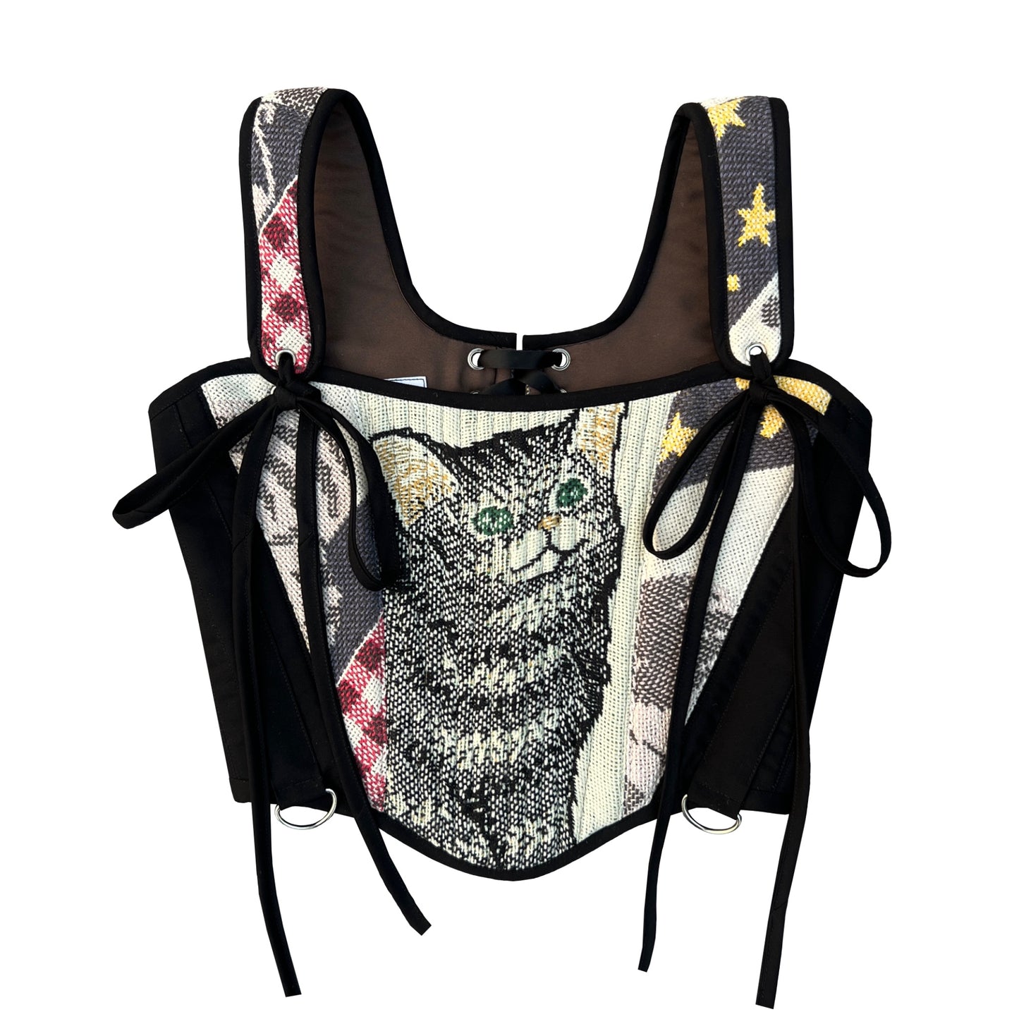 SOFT CAT CORSET/ GREY CAT (S/M)