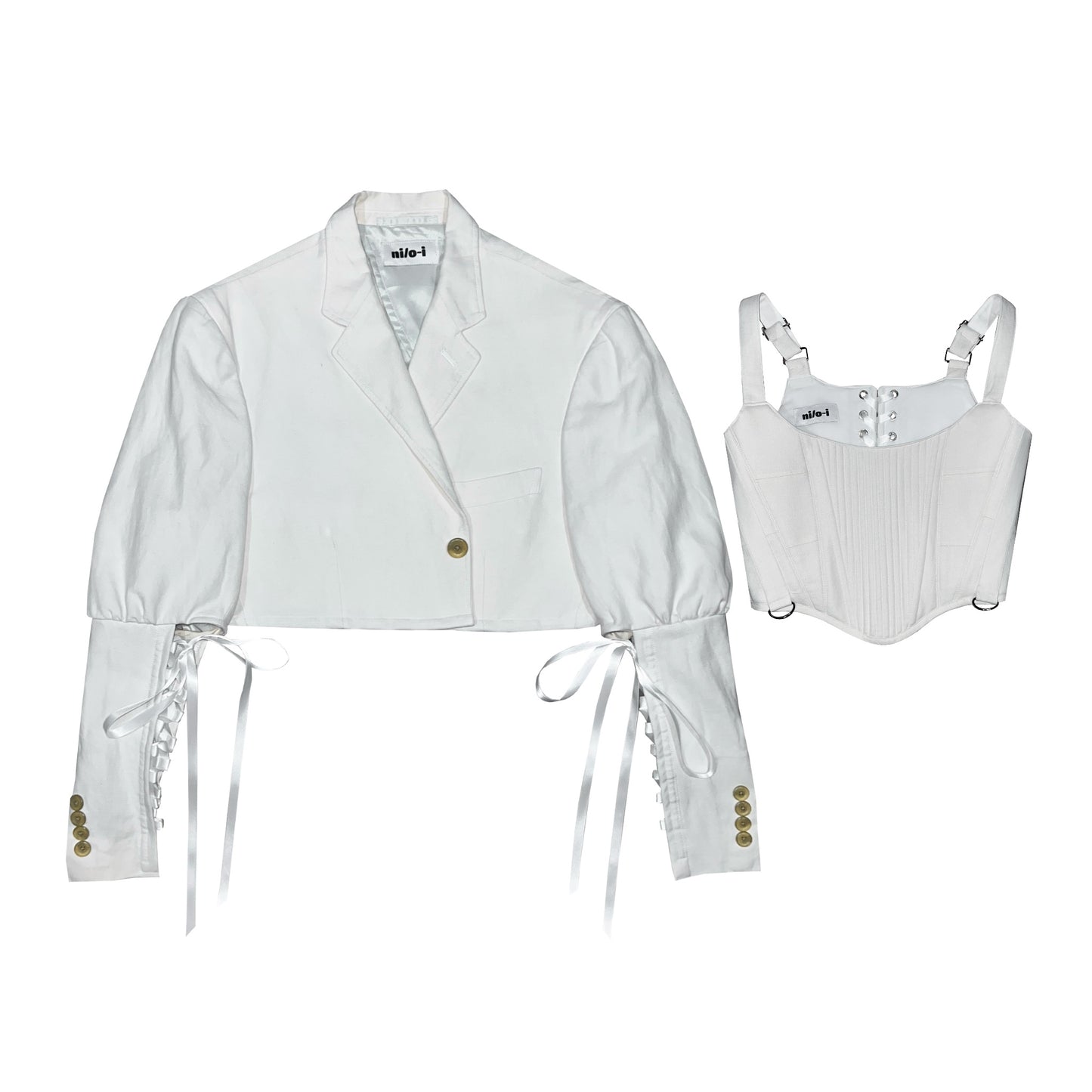 BLAZER SETS/ OFF WHITE (M/L)