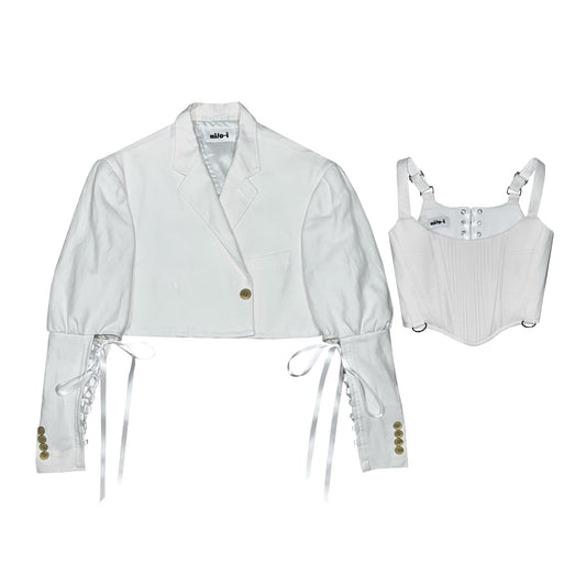 BLAZER SETS/ OFF WHITE (M/L)