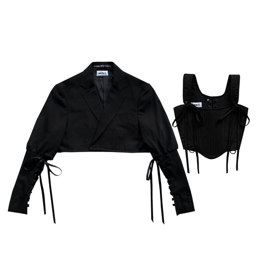 BLAZER SETS/ BLACK (M/L)