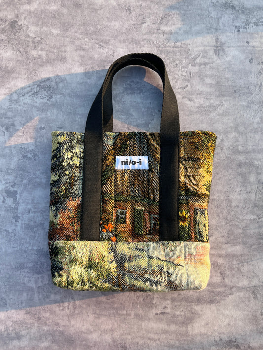 MINI TOTE BAG/ HOUSE IN THE FOREST