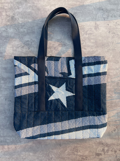 LARGE TOTE BAG/ SPORTY BLUE