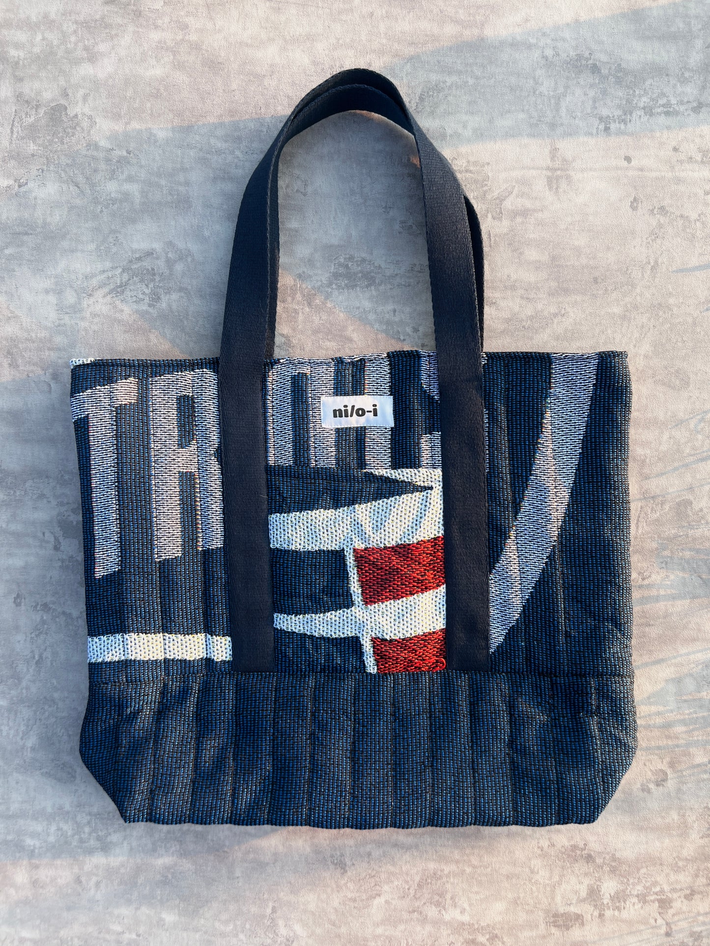 LARGE TOTE BAG/ SPORTY BLUE